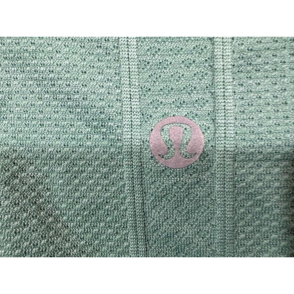 Lululemon Swiftly Tech Short Sleeve Shirt Hip Length Sea Green Gym Yoga Sz 10 - Picture 8 of 10